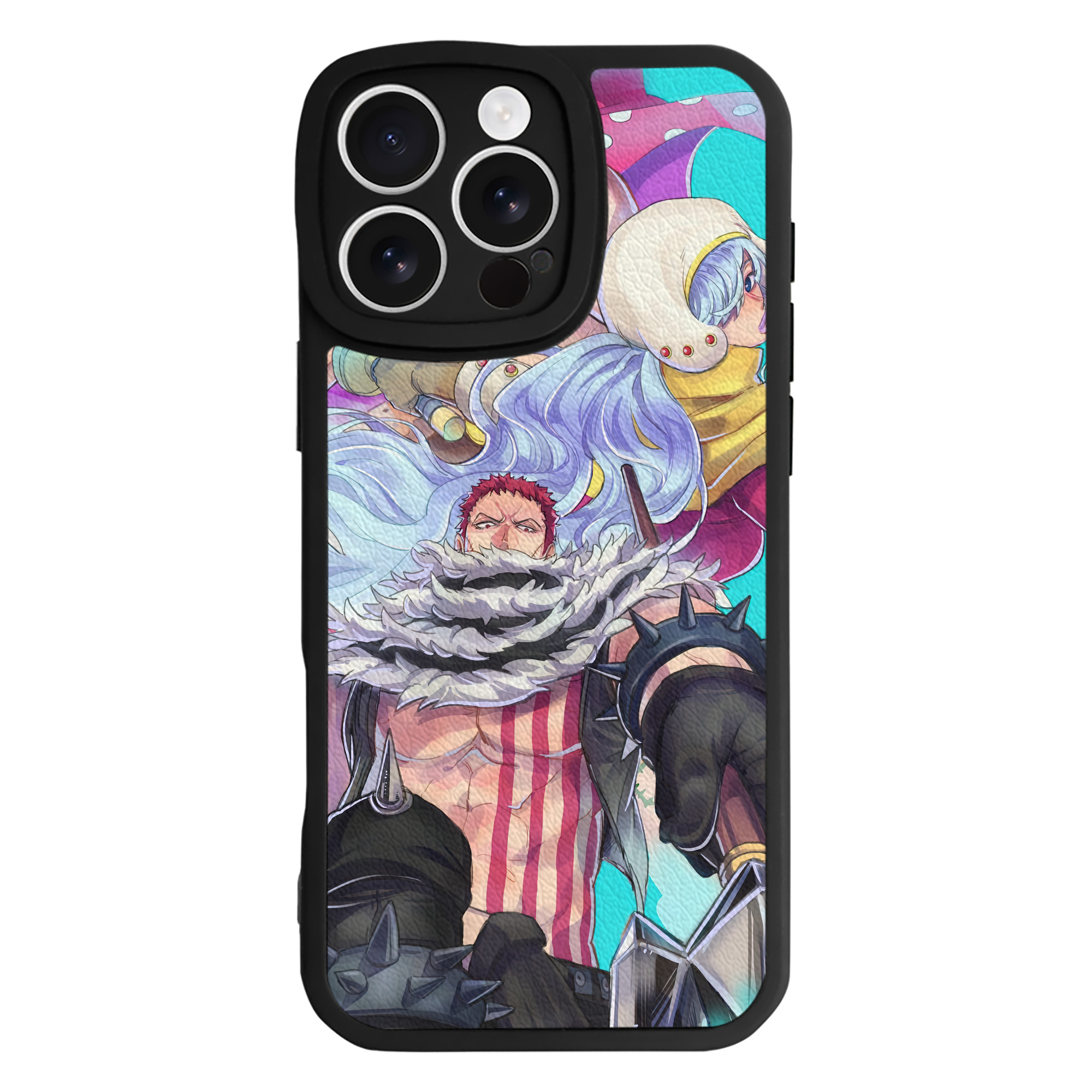 （画像用） ワンピース ONE PIECE 【iPhone 16シリーズ対応】シリコンスマホケース（レザー調） 材質：シリコン